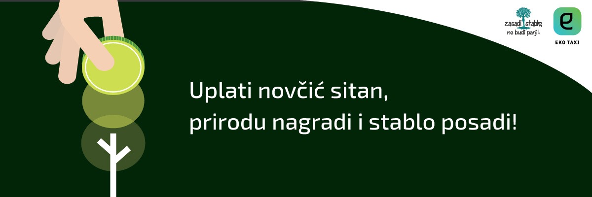 ZELENA AKCIJA EKO TAXIJA I UDRUGE ZASADI STABLO, NE BUDI PANJ!